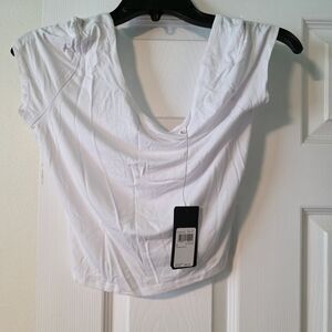 Guess White Crop Top for Women